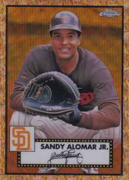 2021 Topps Chrome Platinum Anniversary - Gold/Rose Gold 70th Anniversary Wave Refractor #685 Sandy Alomar Jr. Front