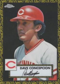 2021 Topps Chrome Platinum Anniversary - Black/Gold 70th Anniversary Refractor #544 Dave Concepcion Front