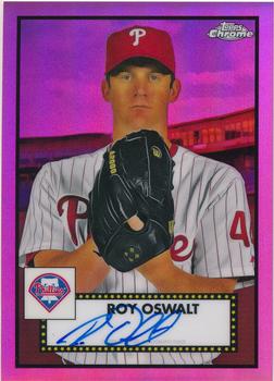 2021 Topps Chrome Platinum Anniversary - Autographs Pink Refractor #PA-RO Roy Oswalt Front