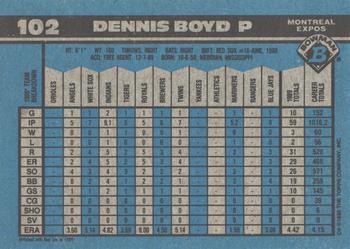 2017 Bowman - Bowman Buybacks 1990 Bowman Stamped Red #102 Dennis Boyd Back