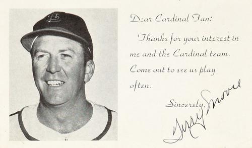 1949-50 St. Louis Cardinals Photocards #NNO Terry Moore Front