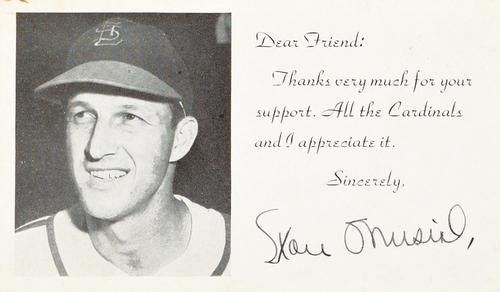 1949-50 St. Louis Cardinals Photocards #NNO Stan Musial Front
