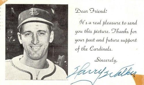 1949-50 St. Louis Cardinals Photocards #NNO Harry Walker Front