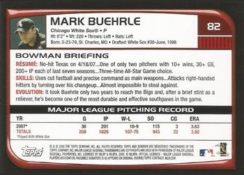 2017 Bowman - Bowman Buybacks 2008 Bowman Stamped Bronze #82 Mark Buehrle Back