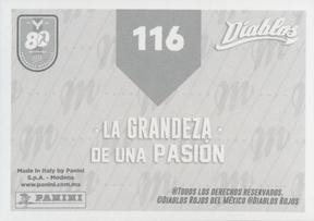 2020 Panini Diablos Rojos Stickers #116 Winston Llenas Back