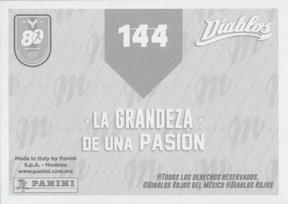 2020 Panini Diablos Rojos Stickers #144 Elmer Dessens / Ricardo Rincon / Octavio Alvarez / Miguel Ojeda / Miguel del Toro Back