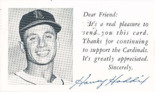 1953-55 St. Louis Cardinals Photocards #NNO Harvey Haddix Front