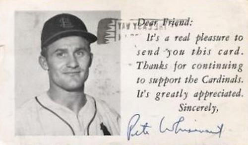 1953-55 St. Louis Cardinals Photocards #NNO Pete Whisenant Front