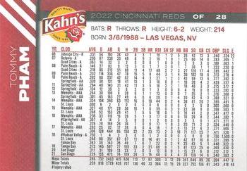 2022 Kahn's Cincinnati Reds #NNO Tommy Pham Back