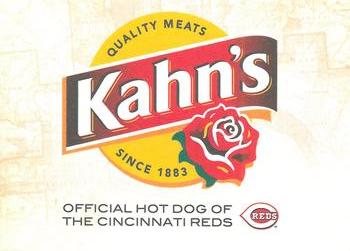 2022 Kahn's Cincinnati Reds #NNO Coupon Back