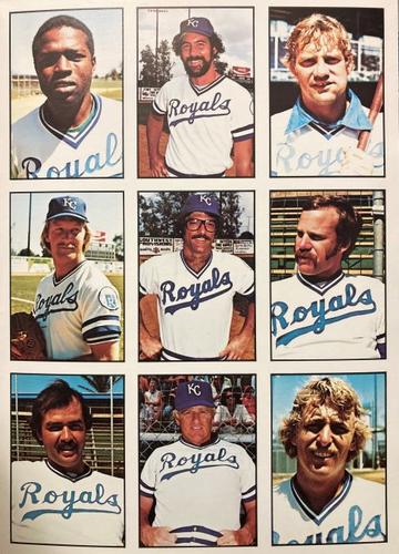 1978 SSPC 270 - Team Sheets Unseparated #217-243 Kansas City Royals Team Sheet Front