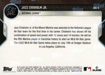 2022 Topps Now MLB All-Star Game #ASG-6 Jazz Chisholm Jr. Back