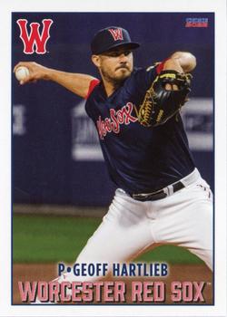 2022 Choice Worcester Red Sox #20 Geoff Hartlieb Front