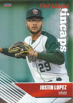 2022 Choice Fort Wayne TinCaps #14 Justin Lopez Front