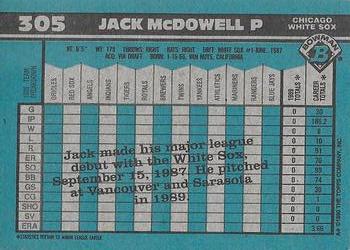 2017 Bowman - Bowman Buybacks 1990 Bowman Stamped Gold #305 Jack McDowell Back