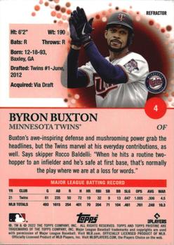 2022 Topps Pristine - Refractor #4 Byron Buxton Back
