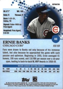 2022 Topps Pristine - Refractor #88 Ernie Banks Back
