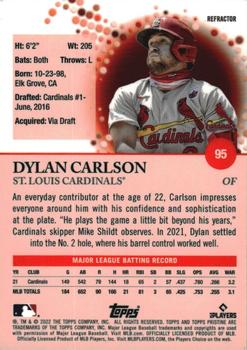 2022 Topps Pristine - Refractor #95 Dylan Carlson Back