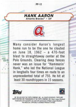 2022 Topps Pristine - Pure Power #PP-12 Hank Aaron Back