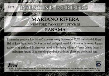 2022 Topps Pristine - Pristine Borders #PB-4 Mariano Rivera Back