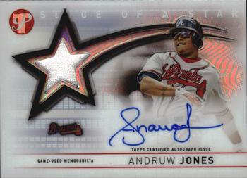2022 Topps Pristine - Slice of a Star Autograph Relics #SSAR-AJ Andruw Jones Front