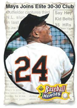 1993 Upper Deck - Baseball Heroes: Willie Mays #48 Willie Mays Front