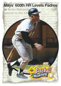 1993 Upper Deck - Baseball Heroes: Willie Mays #51 Willie Mays Front