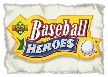 1993 Upper Deck - Baseball Heroes: Willie Mays #NNO Header Card Front