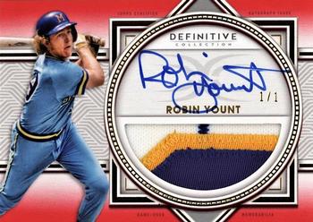 2022 Topps Definitive Collection - Definitive Autograph Relic Collection Red #DARC-RY Robin Yount Front