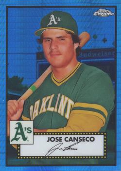 2021 Topps Chrome Platinum Anniversary - Prism Blue #579 Jose Canseco Front
