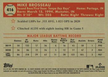 2021 Topps Chrome Platinum Anniversary - Prism Gold #416 Mike Brosseau Back