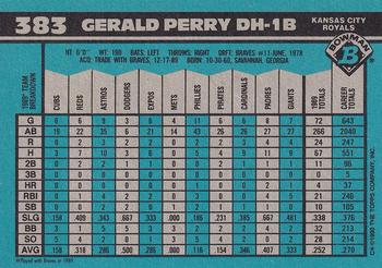 2017 Bowman - Bowman Buybacks 1990 Bowman Stamped Silver #383 Gerald Perry Back