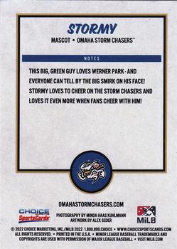 2022 Choice Omaha Storm Chasers #NNO Stormy Back