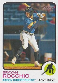 2022 Topps Heritage Minor League #4 Brayan Rocchio Front