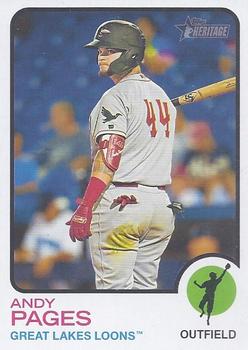 2022 Topps Heritage Minor League #12 Andy Pages Front