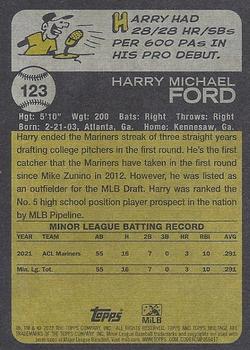 2022 Topps Heritage Minor League #123 Harry Ford Back