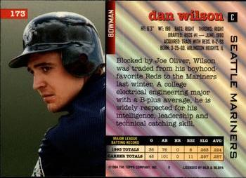 1994 Bowman #173 Dan Wilson Back