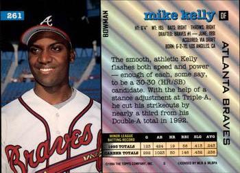 1994 Bowman #261 Mike Kelly Back