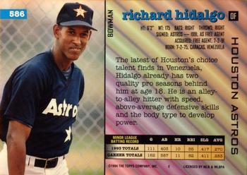 1994 Bowman #586 Richard Hidalgo Back
