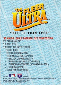 1996 Ultra - Promotional Samples #NNO Cal Ripken, Jr. Back