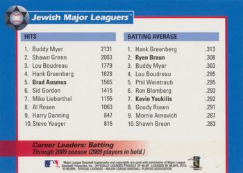2010 Jewish Major Leaguers #NNO Career Leaders: Batting Front