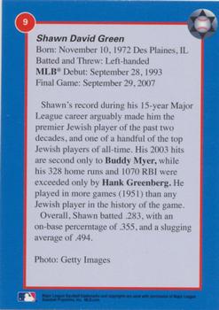 2010 Jewish Major Leaguers #9 Shawn Green Back
