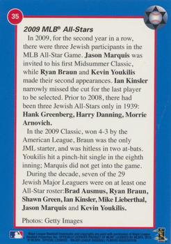 2010 Jewish Major Leaguers #35 Ryan Braun / Kevin Youkilis / Jason Marquis Back