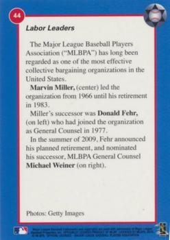 2010 Jewish Major Leaguers #44 Donald Fehr / Marvin Miller / Michael Weiner Back