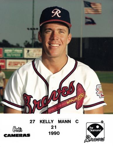 1990 Bob's Cameras Richmond Braves #21 Kelly Mann Front