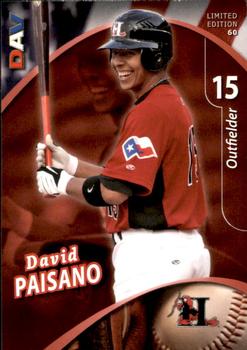 2009 DAV Minor League #60 David Paisano Front