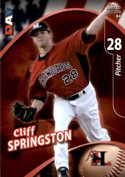 2009 DAV Minor League #64 Cliff Springston Front