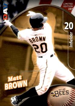 2009 DAV Minor League #247 Matt Brown Front
