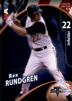 2009 DAV Minor League #510 Rex Rundgren Front