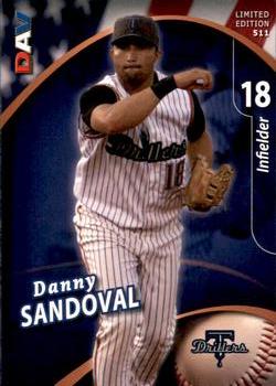 2009 DAV Minor League #511 Danny Sandoval Front